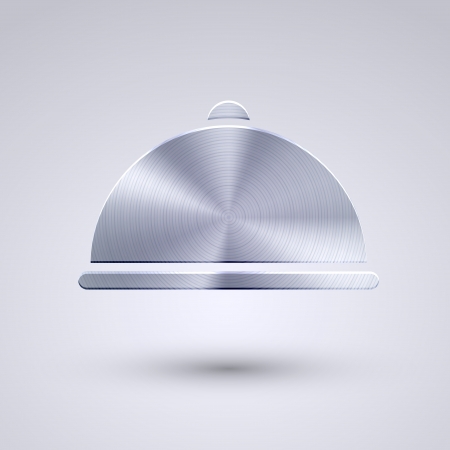 Vector full metal icon on blueのイラスト素材