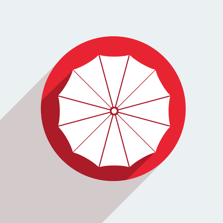 Vector red circle icon  on grayのイラスト素材