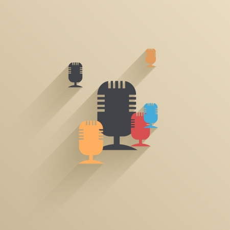 Vector creative flat ui icon background. のイラスト素材