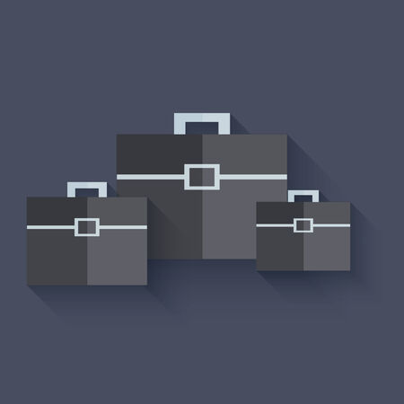 Vector flat modern icons on sample backgroundのイラスト素材