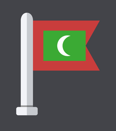 flat modern flagのイラスト素材