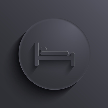 Vector modern dark circle icon. Eps10のイラスト素材