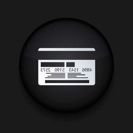 Vector modern black circle icon. Eps10 illustrationのイラスト素材