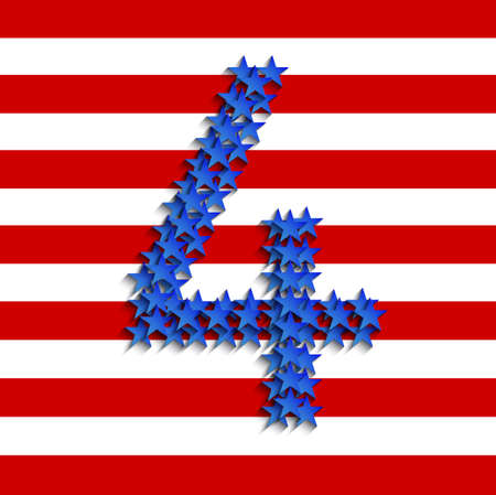 Vector 4th of july background. USA Independence Day. 