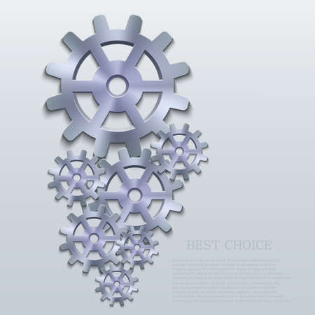 Vector creative mechanism icon background.のイラスト素材