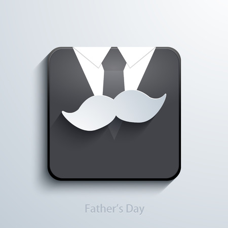 Vector fathers day app icon. Eps 10 illustrationのイラスト素材