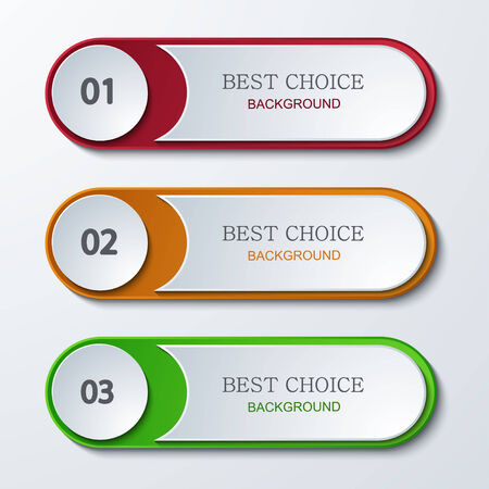 vector modern infographics background. 3 steps. Business developmentのイラスト素材