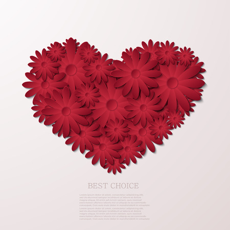 vector modern flowers background のイラスト素材