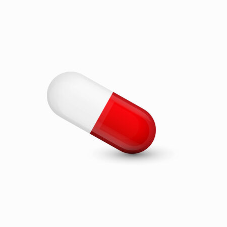 modern pills on white background.のイラスト素材