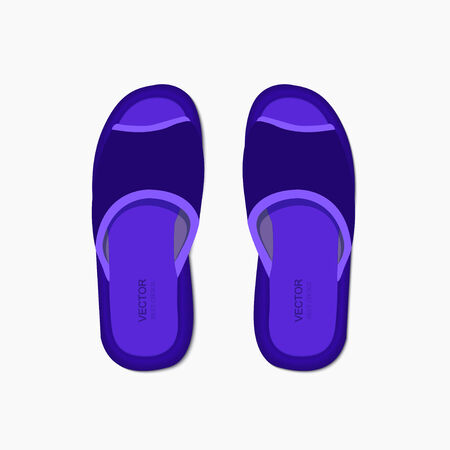  modern flippers on gray bakground.のイラスト素材