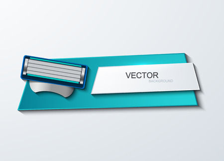  modern razor banner element designのイラスト素材