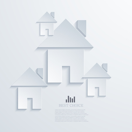 modern real estate backgroundのイラスト素材