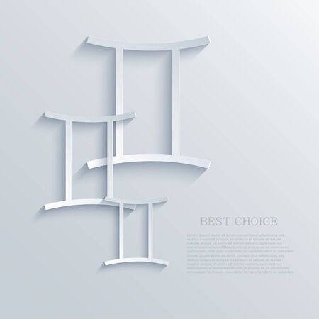 vector modern signs of the zodiac background.のイラスト素材