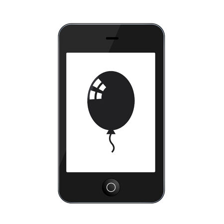 Vector modern smartphone isolated on whiteのイラスト素材