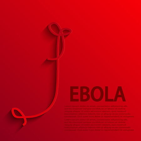 vector modern ebola elemenr design.のイラスト素材