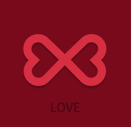 Vector modern love background. Heart concept. Eps10のイラスト素材