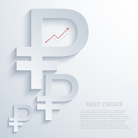 Vector modern  ruble icon  background.のイラスト素材