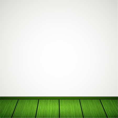 Vector wall with wooden floorのイラスト素材