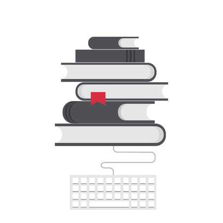 Vector modern flat education background.のイラスト素材