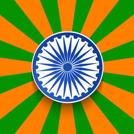 Vector modern Indian republic day background. Eps10のイラスト素材