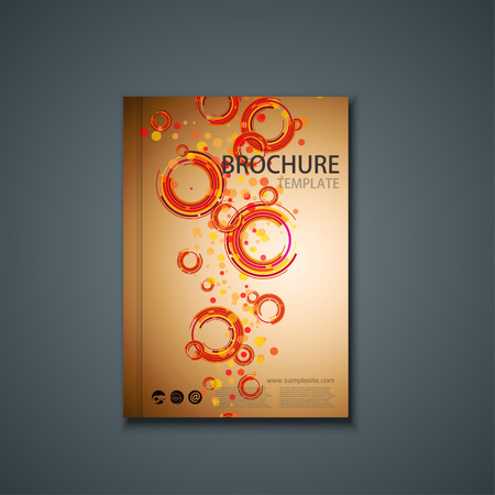 Brochure templateのイラスト素材