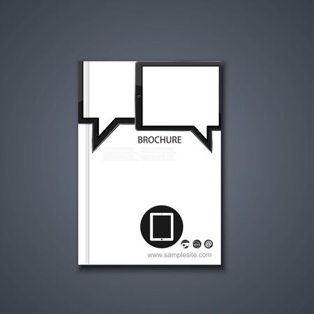 Brochure templateのイラスト素材