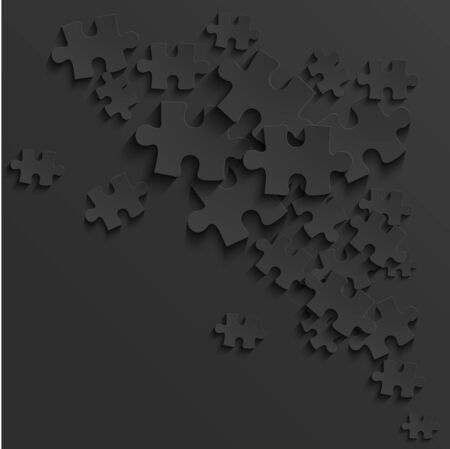 modern black puzzle backgroundのイラスト素材