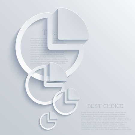 Vector modern diagram infographicのイラスト素材