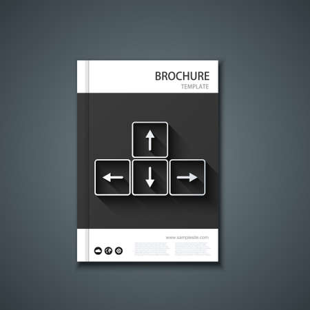 Vector flyer or banner. Brochure template design.のイラスト素材