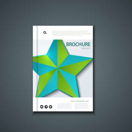 Vector flyer or banner. Brochure template design.のイラスト素材