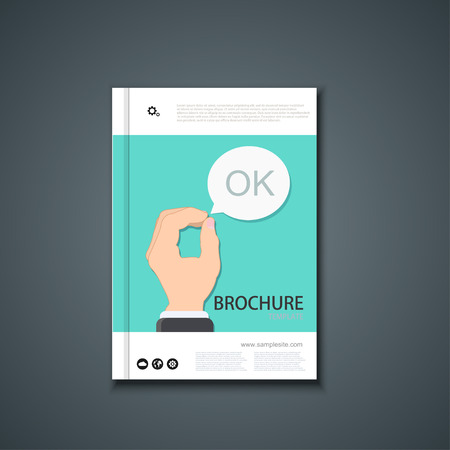 flyer or banner. Brochure template design.のイラスト素材