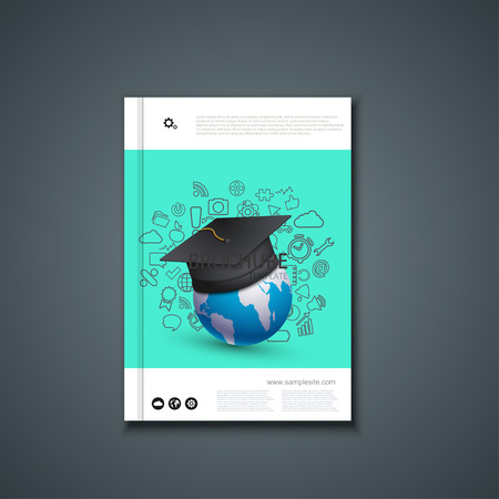 flyer or banner. Brochure template design.のイラスト素材