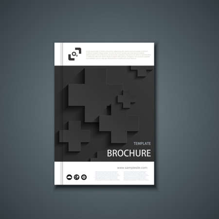 Brochure template design.のイラスト素材