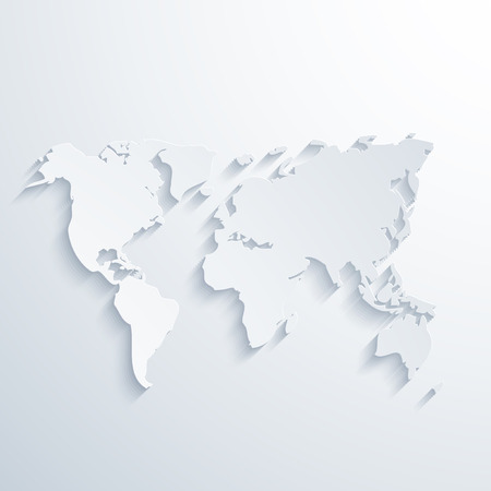 Vector modern map with long shadow.のイラスト素材