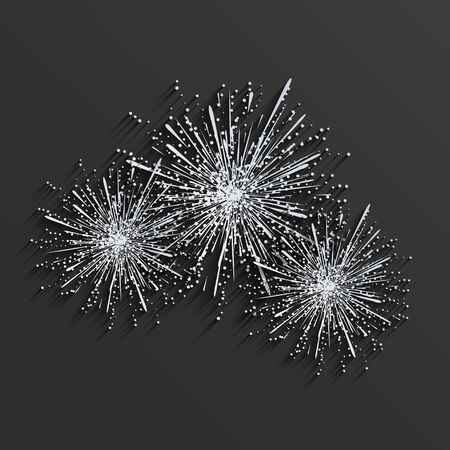 Vector modern fireworks background design.のイラスト素材