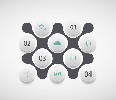 Vector modern infographic background.のイラスト素材