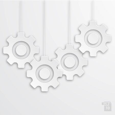 Vector modern mechanism icons background.のイラスト素材