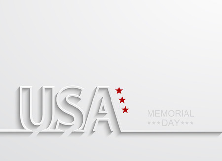 Vector modern memorial day or 4 julyのイラスト素材