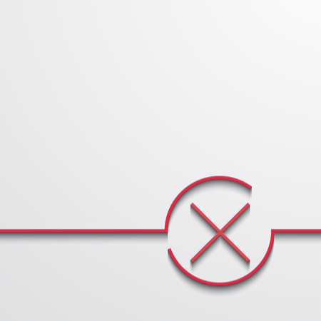 Vector modern red check mark on blackのイラスト素材