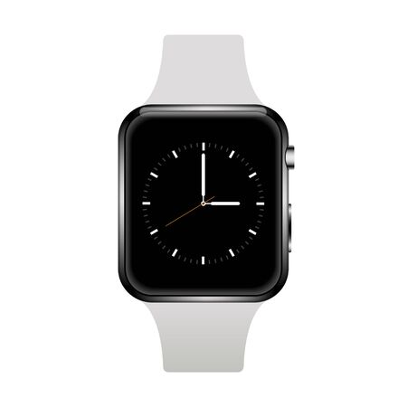 modern realistic smart watch isolated on white backgroundのイラスト素材