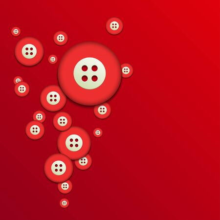Vector modern red buttons background. Eps10 illustrationのイラスト素材