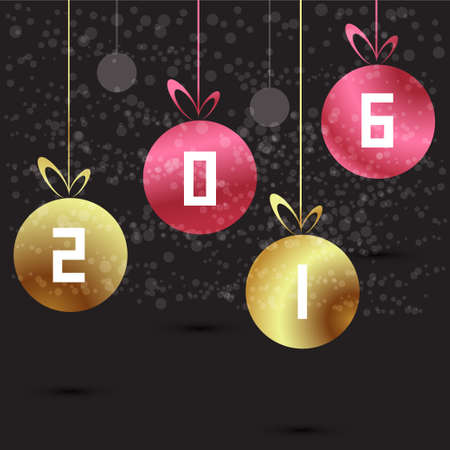 modern 2016 New Year background. Creative illustrationのイラスト素材