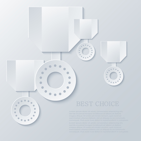 Vector modern award light background. Eps10 illustrationのイラスト素材