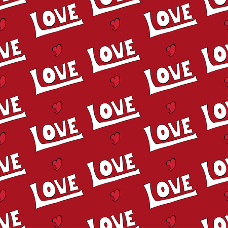 Vector modern love seamless pattern backgroundのイラスト素材