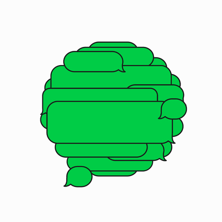 Vector modern sms or message icons. Bubble speech setのイラスト素材