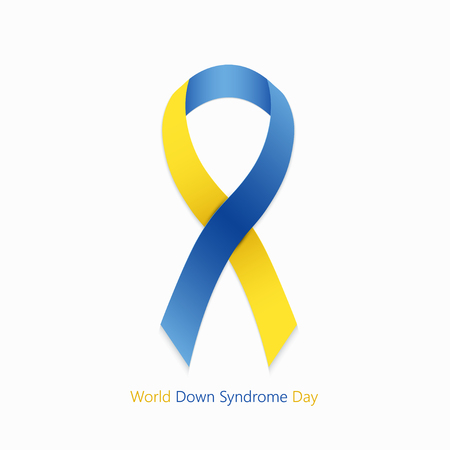 world down syndrome day symbol on white backgroundのイラスト素材