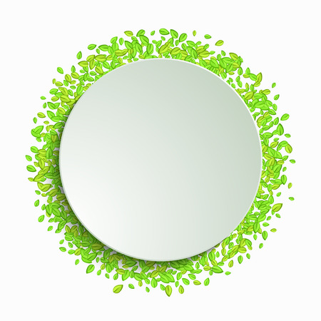 Vector modern leaf background. nature illustration.のイラスト素材