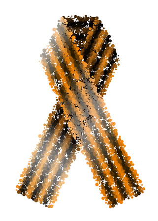 vector St. George ribbon on a white background. May 9 backgroundのイラスト素材