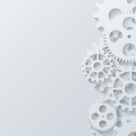 Vector modern mechanism industrial concept. Technology gears background. Eps10のイラスト素材