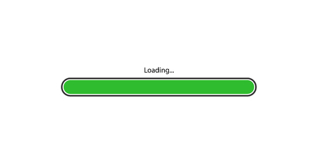 vector modern green loading bar on white backgroundのイラスト素材